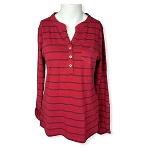 𝅺tommy Hilfiger Striped Long sleeves T Shirt‎